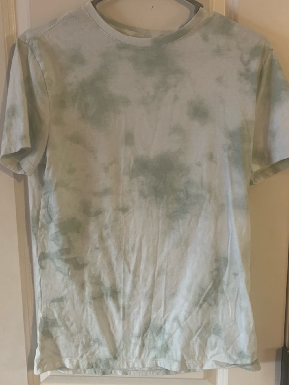 Goodfellow & Co Light Green Tie-Dye Crew Neck T-Shirt